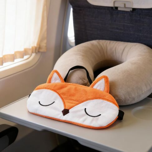 Cute Fox Sleep Eye Mask, Funny Fox Sleep Mask Plush for Men Women, Light Blocking Eye Cover for Travel, Party & Cosplay in Saudi Arabia