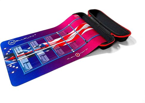 Wellputt Wellstroke 12° Stars and Stripes وضع حصيرة للاعبي الغولف الذين يستخدمون اليد اليمنى | قم بتحسين ضربتك مع أداة تدريب الجولف الوطنية هذه | 31.9 بوصة طول × 7.7 بوصة عرض in Kuwait