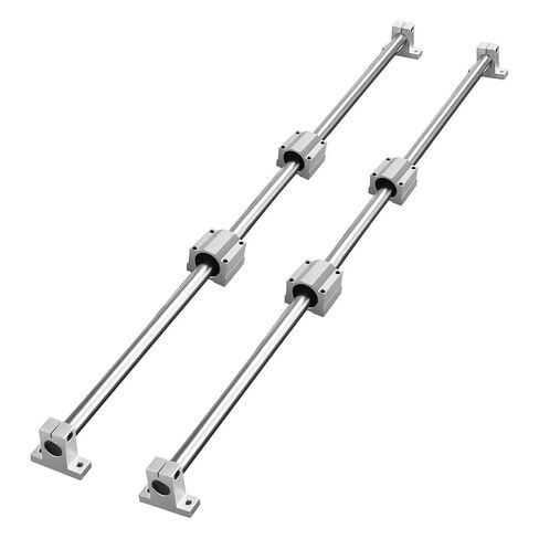 Linear Guide Rail Set 1200mm 2 PCS 39.4 in/1000 mm Guide Rails with 4 Slide Blocks and Rail Supports for in Saudi Arabia