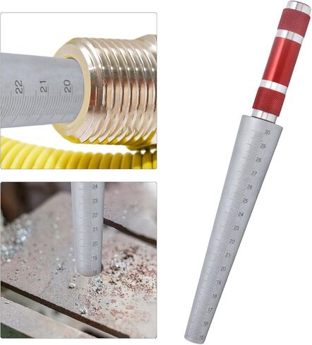 Feeler Ruler Aperture Welding Feeler Gauge, Stainless Steel Conical Taper Gauge Inner Diameter Inspection Measurement Tool 3-15mm for Industrial, Taper Welding Gauge Test Ulnar in Saudi Arabia