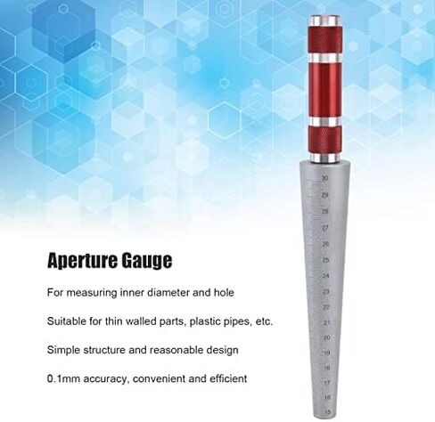 Feeler Ruler Aperture Welding Feeler Gauge, Stainless Steel Conical Taper Gauge Inner Diameter Inspection Measurement Tool 3-15mm for Industrial, Taper Welding Gauge Test Ulnar in Saudi Arabia