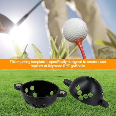 قالب وضع علامات على كرة الجولف لشاشة إطلاق Rapsodo RPT MLM2PRO (أسود) in Kuwait