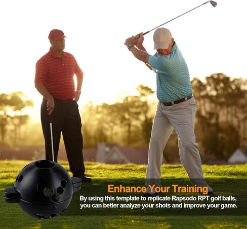 قالب وضع علامات على كرة الجولف لشاشة إطلاق Rapsodo RPT MLM2PRO (أسود) in Kuwait