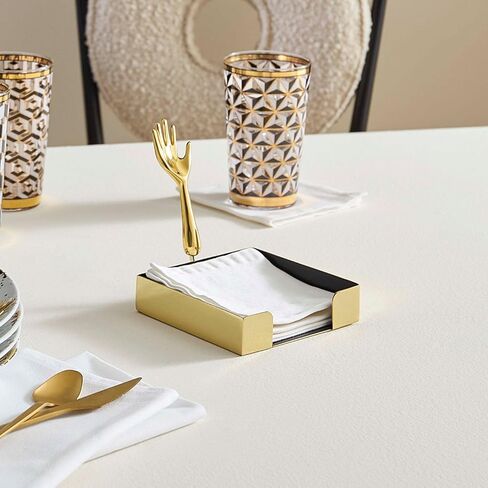 Jonathan Adler Women's Brass Eve Cockail Napkin Set in Kuwait