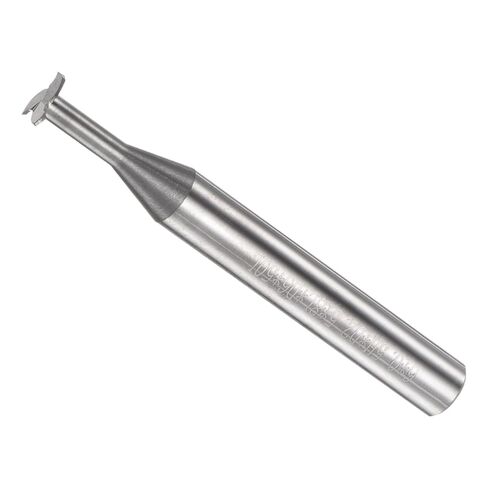 T Slot End Mill, 3 Flutes 0.24" Dia 0.02" Cutting Depth, Solid Carbide CNC Straight Milling Cutter - (Applications: for Steel and Copper Milling) in Kuwait