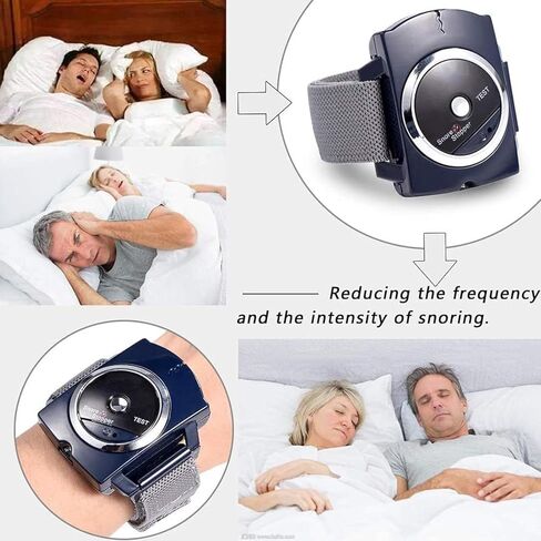Anti Snoring Wristband Device, Anti Snore Wrist Aid with 7-Speed Intensity Adjustment, Effective Snoring Prevention & Sleep Aid, Improve Nighttime Sleeping for Men & Women in Kuwait