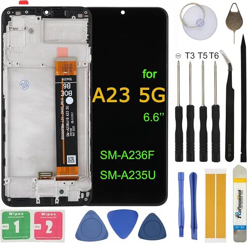 شاشة TFT LCD بديلة لهاتف Samsung Galaxy A22 5G SM-A226B SM-A226B/DSN A226BR 6.6 بوصة شاشة LCD تعمل باللمس محول رقمي مع إطار أدوات إصلاح in Kuwait