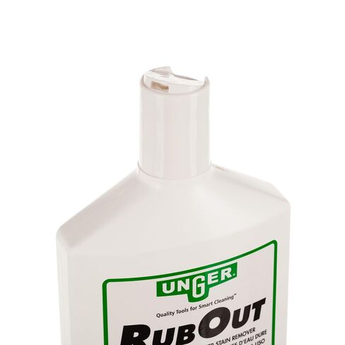 Unger Commercial RubOut Hard Water Stain Remover - 16 oz Professional Window and Glass Cleaner Solution - Removes Mineral Buildup, Rust, and Soap Scum for Clear Surfaces - RUB50 in Saudi Arabia