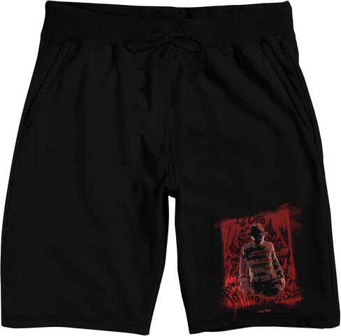 Nightmare On Elm Street Freddy Krueger Men's Black Sleep Pajama Shorts in Saudi Arabia