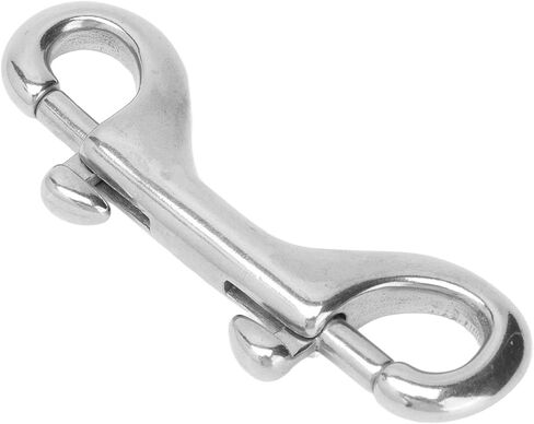 Keenso Double Ended ScrewFastener Snap ClampHolder in 316 Stainless Steel, Storage Box/Cover Hook for Ship Cable, Marine Rigging (90mm) in Saudi Arabia