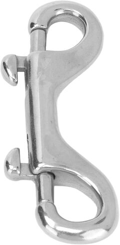 Keenso Double Ended ScrewFastener Snap ClampHolder in 316 Stainless Steel, Storage Box/Cover Hook for Ship Cable, Marine Rigging (90mm) in Saudi Arabia
