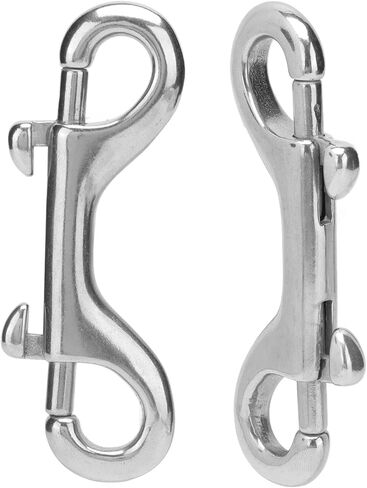 Keenso Double Ended ScrewFastener Snap ClampHolder in 316 Stainless Steel, Storage Box/Cover Hook for Ship Cable, Marine Rigging (100mm) in Saudi Arabia