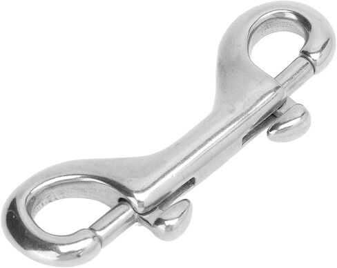 Keenso Double Ended ScrewFastener Snap ClampHolder in 316 Stainless Steel, Storage Box/Cover Hook for Ship Cable, Marine Rigging (100mm) in Saudi Arabia