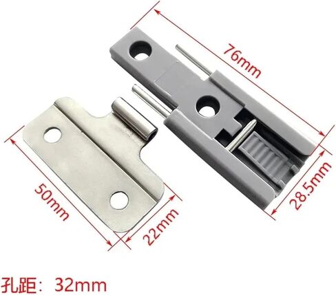 2Pcs White Cupboard Wardrobe Built-in Hinge Accordion Folding Door in Saudi Arabia
