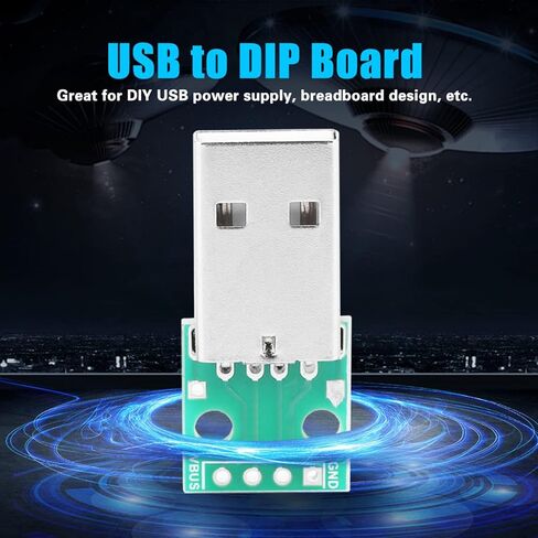 10 قطعة لوحة القطع USB، اكتب منفذ USB صغير بمقبس ذكر، لوحة القطع 4 دبوس 2.54 مم in Kuwait
