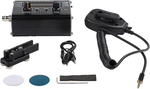 جهاز إرسال واستقبال 5W USDX QRP HF لجميع الأوضاع SSB CW AM FM مع موصل BNC لنطاقات 15M 20M 40M، وحدة فك ترميز CW ودعم المفاتيح، هيكل من الألومنيوم الأسود، 80x40x100 مم، مجموعة واحدة in Kuwait