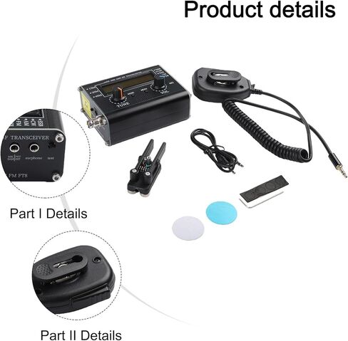 جهاز إرسال واستقبال 5W USDX QRP HF لجميع الأوضاع SSB CW AM FM مع موصل BNC لنطاقات 15M 20M 40M، وحدة فك ترميز CW ودعم المفاتيح، هيكل من الألومنيوم الأسود، 80x40x100 مم، مجموعة واحدة in Kuwait