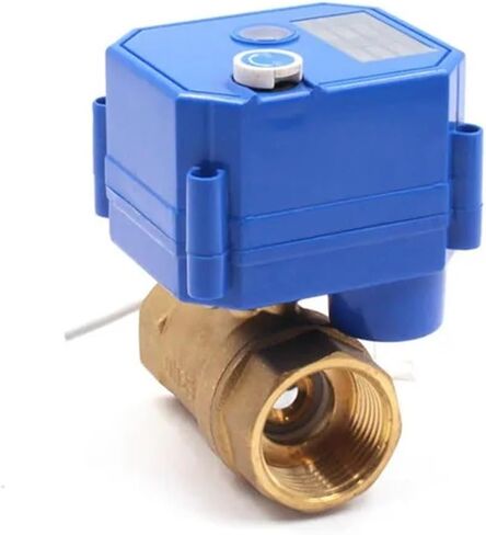 1PCS DN8-DN25 Ball Valve Brass 2-Way 2/3-wire Actuator with Manual Switch AC220V DC24V DC12V ADC9-24V(1/2",ADC9-24V_CR01) in Kuwait