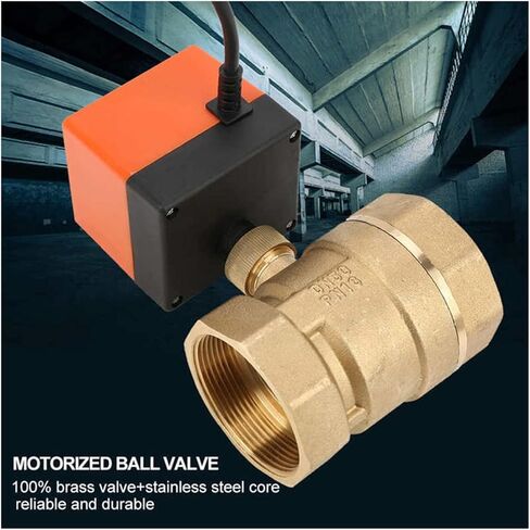 AC 220V DN50 Brass Motorized Ball Valve 2-Way 3-Wire 2-Point Control Motorized Ball Valve in Kuwait