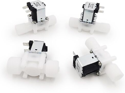 3Pcs/5Pcs Male Thread Water Solenoid Valve 12V/24V/220V Normal Closed Plastic Valve Drinking Water Controller Switch(3/4",AC220V_5PCS) in Kuwait