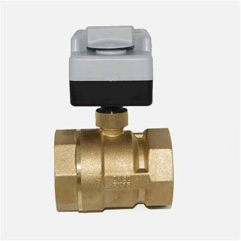 1PCS DN50 AC220V air Conditioner Two-Way Ball Valve Three-Wire Two-Control with Manual Switch in Kuwait