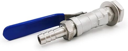 3/8" 1/2" Stainless Steel 304 1-Piece Ball Valve DN10 DN15 Homebrew Weldless Bulkhead Beer Kettle Pot(Type D) in Kuwait