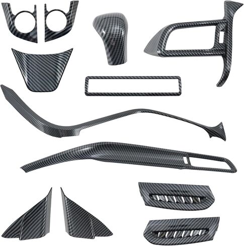 Gear Shift Panel Cover for Toyota Tacoma 2025 2024 Carbon Center Console Interior Trim Kit ABS in Saudi Arabia