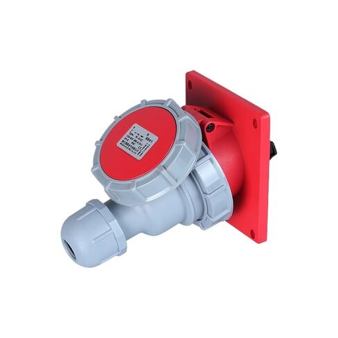 IP67 Waterproof Oblique Concealed Industrial Socket 4 cores 16A/32A Aviation Male and Female Docking 380V(16A Concealed Inclined seat) in Saudi Arabia