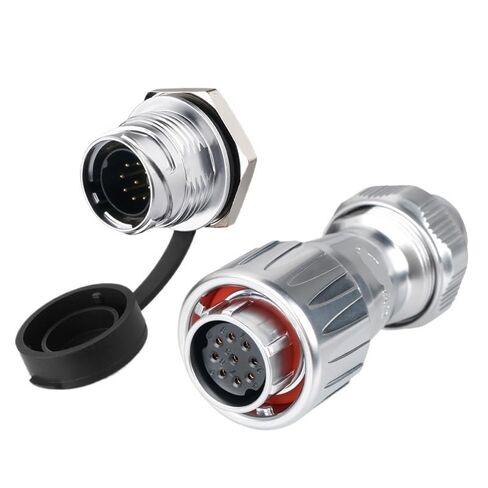 DZ-20 Single-Hole Aviation 3-core 4-core 12-core Metal Reverse Installation Automation Equipment Power Connector(9 core) in Saudi Arabia