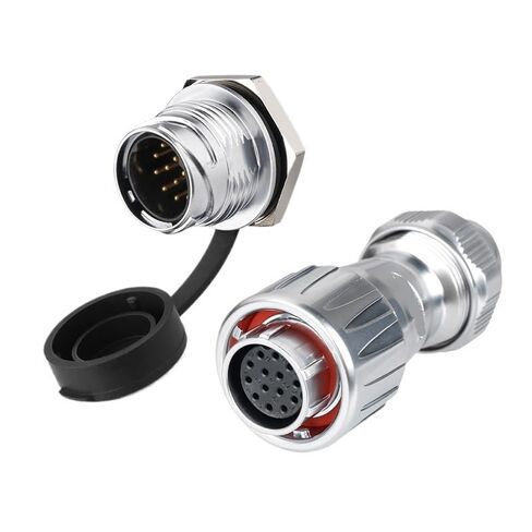 DZ-20 Single-Hole Aviation 3-core 4-core 12-core Metal Reverse Installation Automation Equipment Power Connector(9 core) in Saudi Arabia