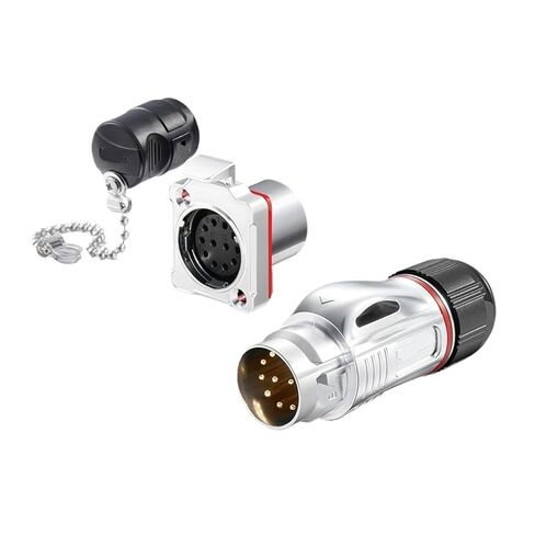 BD24 Metal Male and Female Waterproof Connector Automation Equipment Aviation and Socket 12 core Holes(Flange Reverse Installation) in Saudi Arabia