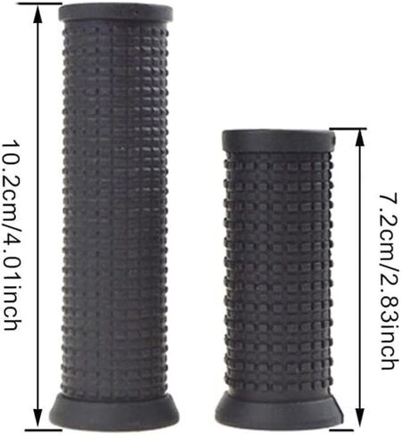 قطعتان من مقابض مقود الدراجة الطويلة/القصيرة لمحول الالتواء، مقاومة للصدمات ومضادة للانزلاق لأجزاء MTB، أجزاء ومكونات ركوب الدراجات، مقابض مطاطية ناعمة مضادة للانزلاق in Kuwait