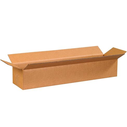 صناديق مموجة طويلة مقاس 24 × 6 × 4 من BOX USA، طويلة، 24 طولًا × 6 عرضًا × 4 ارتفاعًا، عبوة من 100 قطعة | الشحن، التعبئة والتغليف، النقل، صندوق تخزين للمنزل أو العمل، صناديق بالجملة قوية in Saudi Arabia
