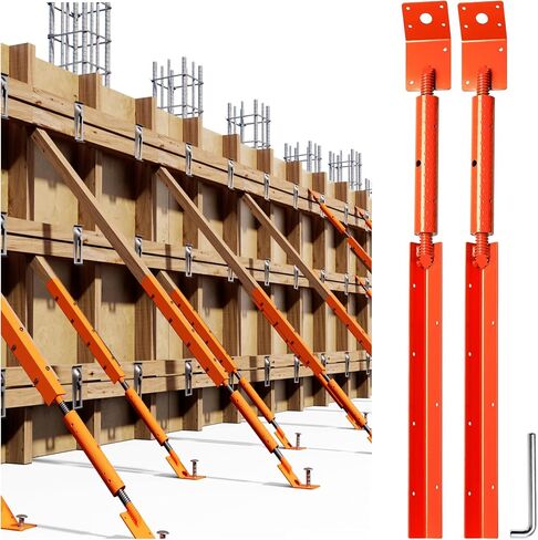 Adjustable Wall Turnbuckle Tensioner (Adjustable Length: 33.2"-40"), Heavy Duty Stainless Steel Concrete Wall Brace with Flat Plate 4Pack in Saudi Arabia