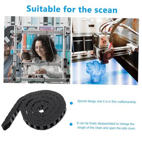 DECHOUS 3D Printer Drag Chain Cable الناقل فتح سلسلة سحب كابل النايلون المرنة لآلات CNC ومطاحن التوجيه لملحقات الطباعة ثلاثية الأبعاد in Saudi Arabia