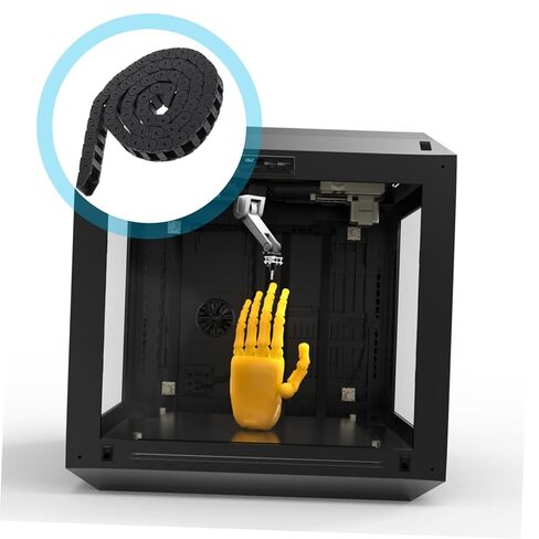 DECHOUS 3D Printer Drag Chain Cable الناقل فتح سلسلة سحب كابل النايلون المرنة لآلات CNC ومطاحن التوجيه لملحقات الطباعة ثلاثية الأبعاد in Saudi Arabia