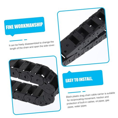 DECHOUS 3D Printer Drag Chain Cable الناقل فتح سلسلة سحب كابل النايلون المرنة لآلات CNC ومطاحن التوجيه لملحقات الطباعة ثلاثية الأبعاد in Saudi Arabia