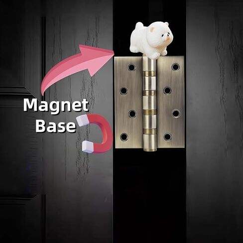 Cute Mini Creative Chow Chow Hinge Heads Decorative Topper Set 6PCS, Home Decoration,Magnetic Hinge Head Toppers Door Hinge in Saudi Arabia