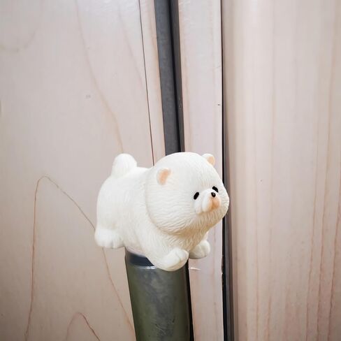 Cute Mini Creative Chow Chow Hinge Heads Decorative Topper Set 6PCS, Home Decoration,Magnetic Hinge Head Toppers Door Hinge in Saudi Arabia