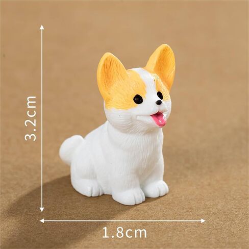 Cute Mini Creative Welsh Corgi Hinge Heads Decorative Topper Set 6PCS, Home Decoration,Magnetic Hinge Head Toppers Door Hinge in Saudi Arabia
