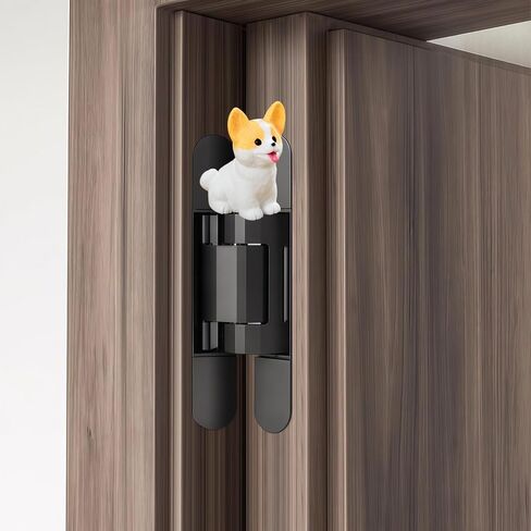 Cute Mini Creative Welsh Corgi Hinge Heads Decorative Topper Set 6PCS, Home Decoration,Magnetic Hinge Head Toppers Door Hinge in Saudi Arabia