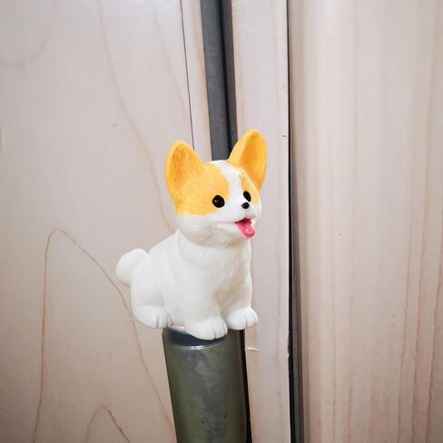 Cute Mini Creative Welsh Corgi Hinge Heads Decorative Topper Set 6PCS, Home Decoration,Magnetic Hinge Head Toppers Door Hinge in Saudi Arabia