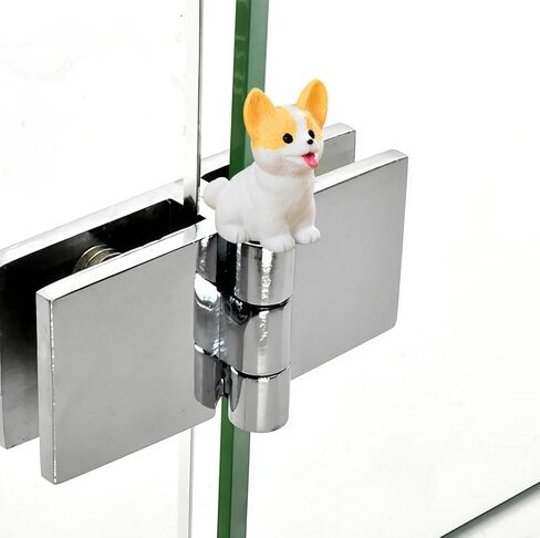 Cute Mini Creative Welsh Corgi Hinge Heads Decorative Topper Set 6PCS, Home Decoration,Magnetic Hinge Head Toppers Door Hinge in Saudi Arabia
