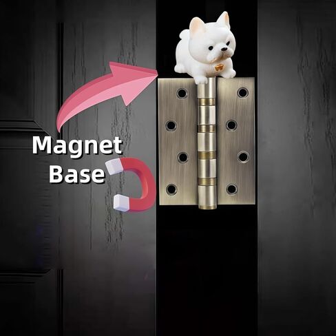 Cute Mini Creative French Bulldog Hinge Heads Decorative Topper Set 6PCS, Home Decoration,Magnetic Hinge Head Toppers Door Hinge in Saudi Arabia