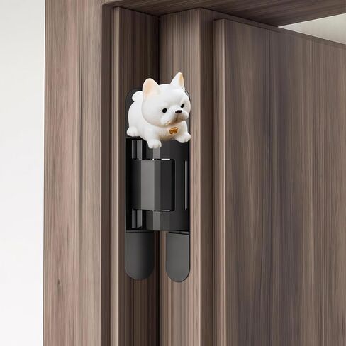Cute Mini Creative French Bulldog Hinge Heads Decorative Topper Set 6PCS, Home Decoration,Magnetic Hinge Head Toppers Door Hinge in Saudi Arabia