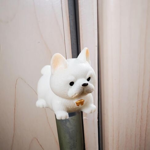 Cute Mini Creative French Bulldog Hinge Heads Decorative Topper Set 6PCS, Home Decoration,Magnetic Hinge Head Toppers Door Hinge in Saudi Arabia