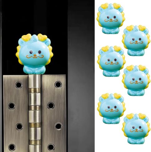 Cute Mini Creative Dragon Hinge Heads Decorative Topper Set 6PCS, Home Decoration,Magnetic Hinge Head Toppers Door Hinge in Saudi Arabia