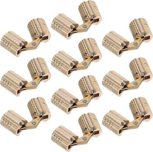 Cabilock 10pcs 8mm Solid Copper Concealed Barrel Hinges for Jewelry Boxes Small Craft Box Doors Concealed Hinges with 180° Opening Angle for Cabinet Furniture in Saudi Arabia