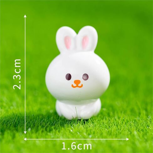 Cute Mini Creative Little White Rabbit Hinge Heads Decorative Topper Set 6PCS, Home Decoration,Magnetic Hinge Head Toppers Door Hinge in Saudi Arabia