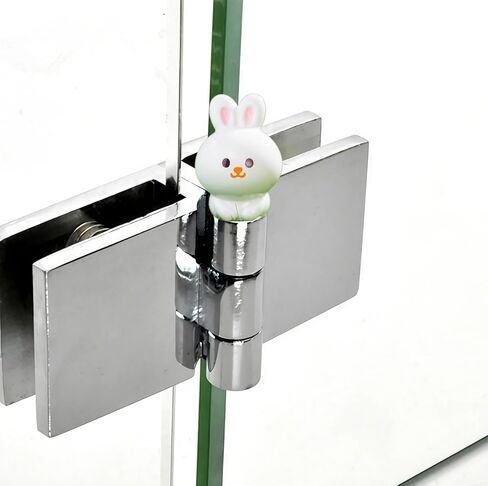 Cute Mini Creative Little White Rabbit Hinge Heads Decorative Topper Set 6PCS, Home Decoration,Magnetic Hinge Head Toppers Door Hinge in Saudi Arabia